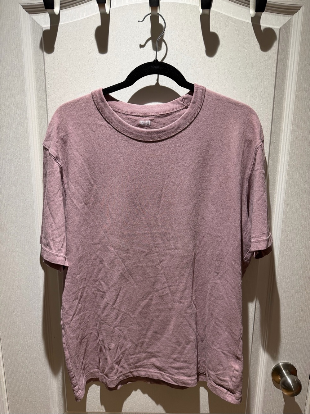 Uniqlo Men's Short Sleeve Crew Tee - Dusty Rose